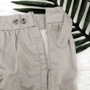 Anthro ETT TWA Taupe Silver Shimmer Skirt-Pockets!